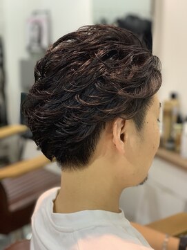グリムヘアー(GLIM hair) 春におすすめメンズ2ブロックパーマスタイル
