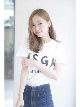 ルルディ バイ アフロディーテ銀座(luludi by APHRODITE) 黒髪/グレーベージュ/レイヤーロング/前髪パーマ/銀座