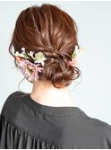結婚式や二次会、パーティに♪編み込みダウンヘアアレンジ