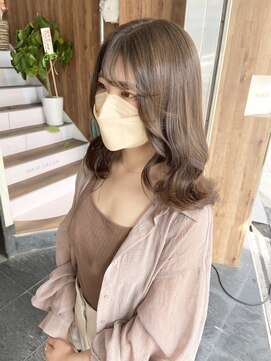 アヴァンス 天王寺店(AVANCE.) 艶感カラー×韓国×ベージュ×ヨシンモリ