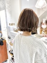 ネオリーブカフ 鶴ヶ峰店(Neolive caff)&nbsp;ハイライト　白髪ぼかし　ボブ　ショート　レイヤー