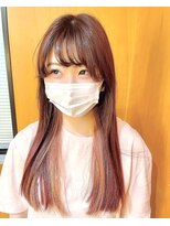 六本木美容室 西麻布店&nbsp;インナーカラーピンク◎イルミナカラー