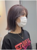 モードに大人可愛いダークアッシュイメチェンボブ
