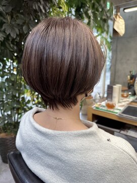 シェル 吉祥寺(shell) グレージュカラー/ボブウルフ/黒髪/ココアベージュ