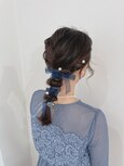 20代30代大人可愛い編みおろしヘアアレンジ