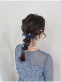 20代30代大人可愛い編みおろしヘアアレンジ