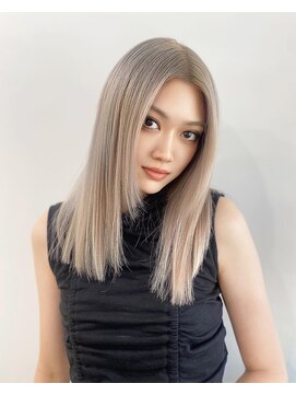 ピープスアンドスー 表参道 渋谷(Peeps&Suu.) ケアブリーチハイトーンカラーホワイトベージュ