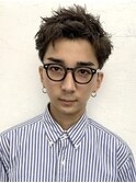メンズニュアンスパーマ波巻きスパイラルメンズパーマ