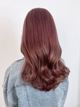 アイティーバイアルバム 松戸店(IT by ALBUM) ベビーピンクニュアンスカラー美髪レイヤーロング_ba488161