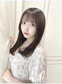 ショコラアッシュ/ヘルシースタイル/前髪カット