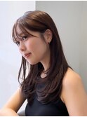 レイヤーカット/小顔カット/くびれヘア/ウエットヘア/髪質改善