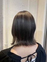 オーガニックマインド 坂戸 鶴ヶ島(organic+mind)&nbsp;20代30代大人可愛い前下がりストレート大人ボブハイライト