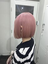 ダブルカラーピンクベージュケアブリーチハイトーン髪質改善