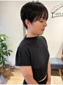 刈り上げマッシュ前下がりハンサムショートボブ大人可愛い