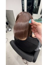 エン 久安(en.) 髪質改善水素ケアストレートと同時カラー施術！