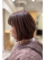 ソイクフ 四条大宮店(SOY-KUFU)&nbsp;大人可愛い◎似合わせカットイメチェンフルバングショート