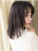 黒髪大人美人顔周りレイヤーミディアムウルフ308W浦和30代40代