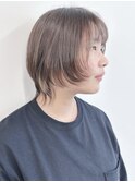 =丸みショートレイヤーボブくびれショートウルフマッシュウルフ