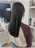 福山美容室caary オリーブグレージュ透明感イルミナカラー20代
