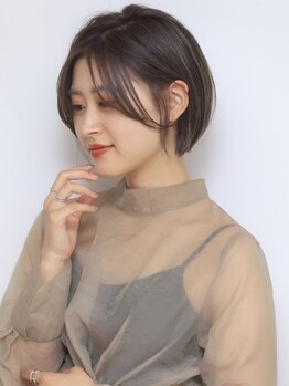 シェノン 赤羽店(CHAINON)の写真/印象を左右する前髪,顔周りカットは技術に定評があるシェノンに.梅雨の季節ラフにまとめただけでこなれ感を