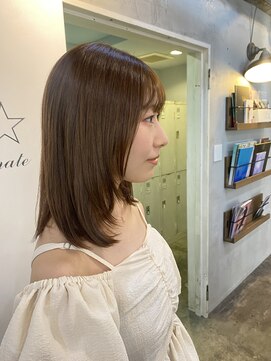 ロア ヘアーコーディネート 四条烏丸店(LoRE hair coordinate) ミディアムレイヤースタイル／斉藤