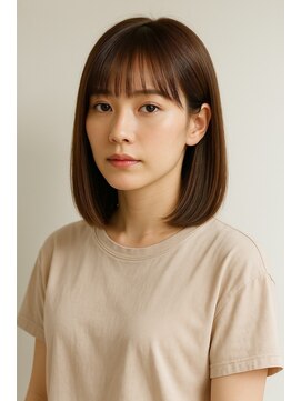 ムオン 春日原(muon) シンプル可愛いボブ