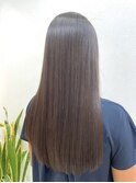 巻ける縮毛矯正/透明感グレージュカラー/赤坂