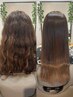 【髪質改善】カット＋コラーゲン縮毛矯正＋髪質改善トリートメント　￥24500