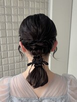 オッジバイケンジ(oggi by KENJE)&nbsp;【亜衣莉】結婚式ヘア/横浜ヘアアレンジ/編み下ろし/ローポニー