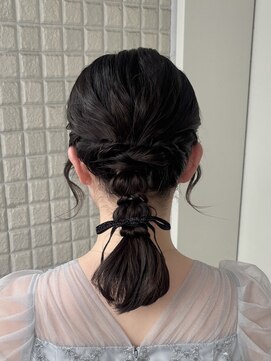 オッジバイケンジ(oggi by KENJE) 【亜衣莉】結婚式ヘア/横浜ヘアアレンジ/編み下ろし/ローポニー