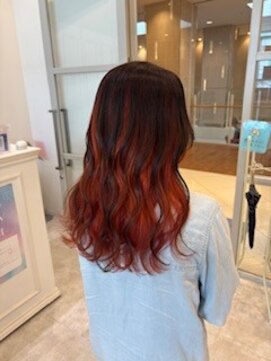 オレンジ×アンブレラカラー