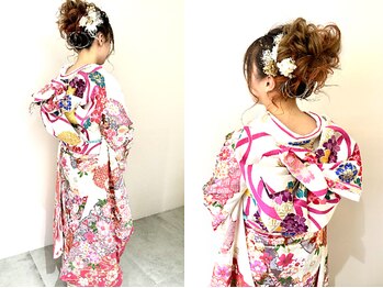 ソルエココ(seule et coco)の写真/【南森町駅徒歩5分】成人式・結婚式など大切な日の着付けはお任せ!お得なクーポンで特別な日を華やかに♪
