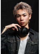 テンバイリップスヘアー(TEN by LIPPS hair)&nbsp;ミルクティティーベージュツーブロスパイキーショート短髪