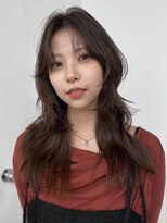 カルテ(QUARTE)&nbsp;ブラウンベージュ　ロングウルフ