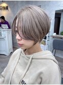 ショート/くびれショート/グレージュ