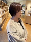 大人カット/似合わせショート/艶カラー