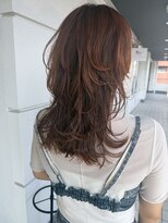 ヌル ヘア デザイン(nullus hair desigh)&nbsp;【nullus】レイヤーカット×オレンジカラー