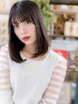 カバーヘア ブリス 大宮西口(COVER HAIR bliss)&nbsp;シースルーバング黒髪小顔ナチュラルカラー大宮20代30代40代a!