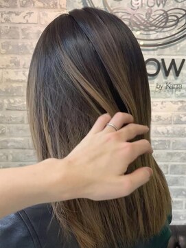 グロウ 上野御徒町(grow) ピンクベージュ/ハイライトカラー/小顔/ボブルフ[上野/御徒町］