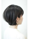 ショートボブ＿耳かけチラ見せカラー＿イヤリングカラー