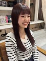 ラボヌール ヘアー エクラ(La Bonheur hair eclat)&nbsp;フルバング×ピンク