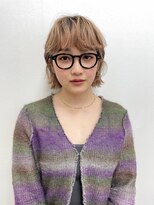 ラフィネ 成増店(raffine)&nbsp;切りっぱなしボブ/ハイトーンカラー/斜めバング/ことりベージュ