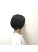 30代40代50代似合わせひし形ショートボブ襟足短め丸みショート