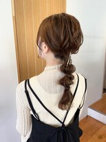お呼ばれ玉ねぎ編み下ろしヘア