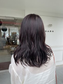 サラ ビューティー サイト 古賀店(SARA Beauty Sight) ブリーチなし暖色カラーカシスレッドピンクブラウン
