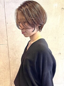 ロータス(Lotus) 究極の前下がりショートボブ/ハンサムショート/堀江/担当カタダ