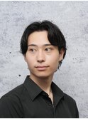 メンズナチュラルセンターパート<理容室><MEN'S/中野/バーバー>