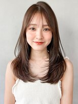 キリ 表参道(kyli) アプリコットオレンジくびれヘアハイライトカラー夏