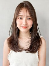 キリ 表参道(kyli) アプリコットオレンジくびれヘアハイライトカラー夏