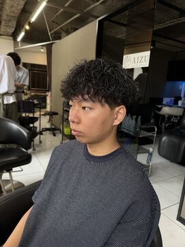 アイズ 海老名(AIZU) 波巻きパーマ 波巻きスパイラルパーマ メンズパーマ メンズ